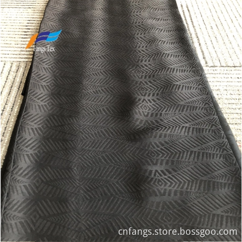 Bangladesh 100% Polyester Nida Jacquard Black Fabric